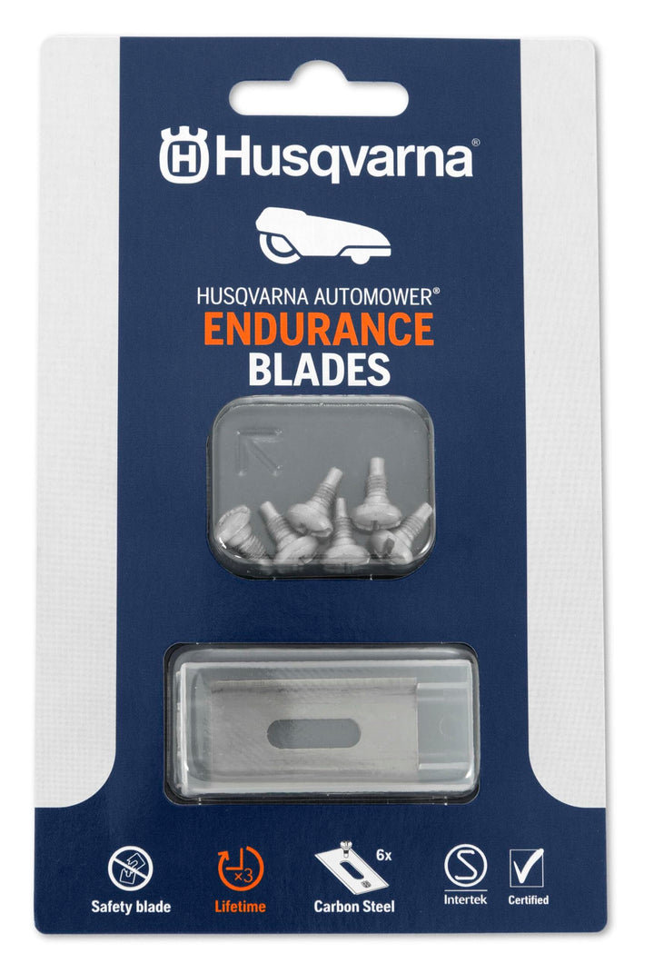 Husqvarna Automower Endurance Klingen | 6 Messer mit Schrauben | Langloch | Länger Haltbare Qualität