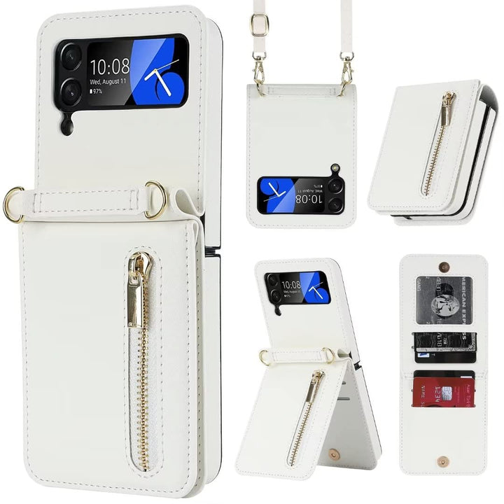 XIMAND Für Samsung Galaxy Z Flip 4 Diamant Handgelenkschlaufe Handyhülle Diamant Diamant Diamant Han