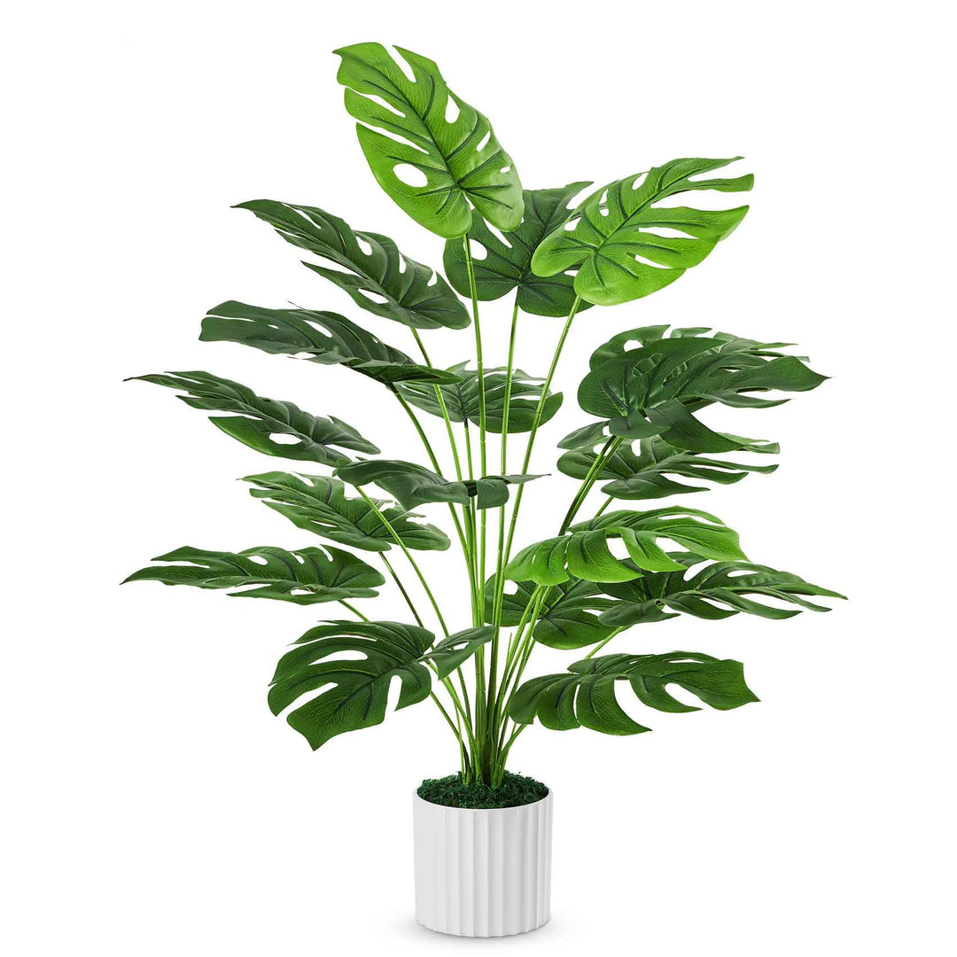 Guheake Künstliche Monstera-Kunstpflanzen, gross, 71,1 cm, für den Innenbereich, hoch, für Boden, Zu