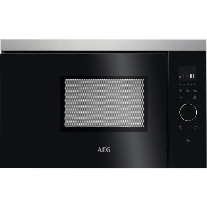 AEG MBB1756SEM 60cm Einbau-Mikrowelle / Touch-Bedienung / Display mit Uhr ohne Grill 596 mm / 800 Wa
