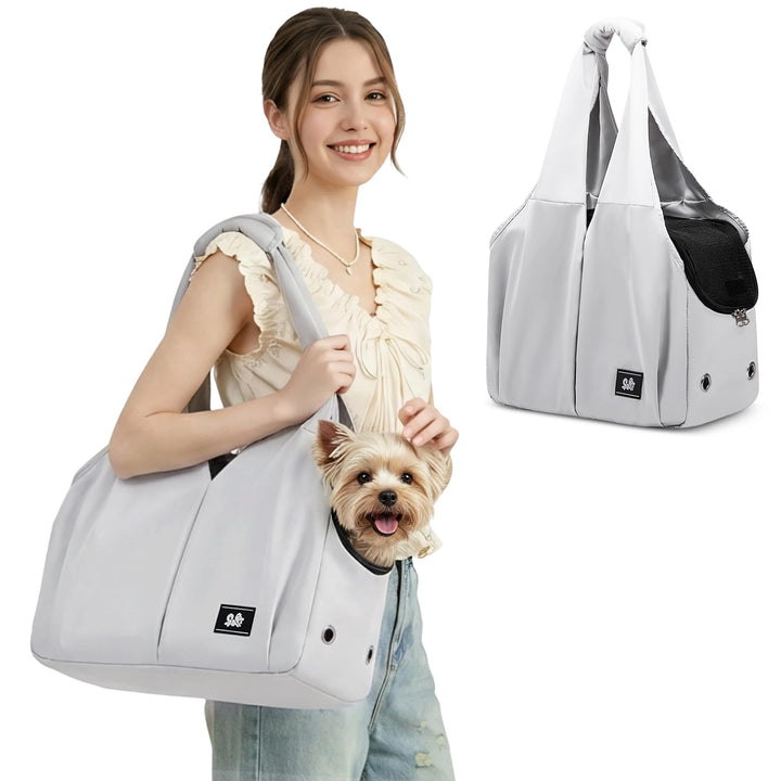 ALLSOPETS Hundetasche Leichte FaltbareTragetasche mit Sicherheitsleine Hände Frei Reisetasche Schult