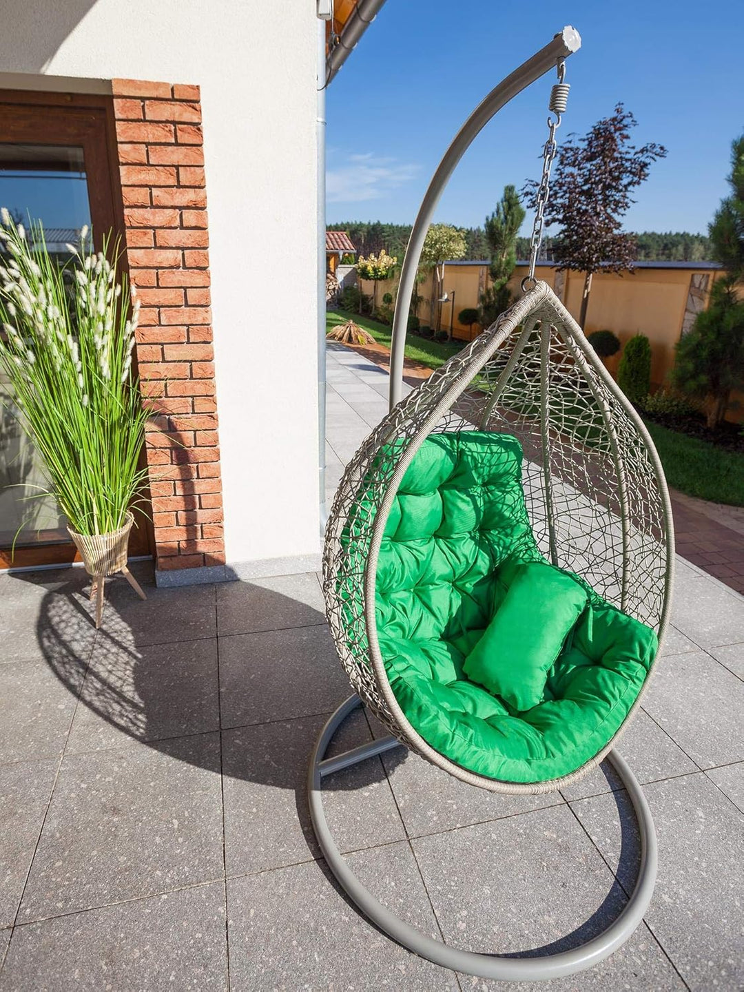 PillowPrim Hängesessel Kissen, Auflage für Polyrattan/Rattan Hängeschaukel, Polster, Hängekorb, Scha