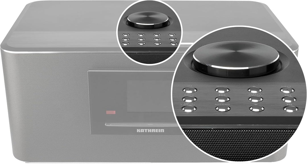 Kathrein DAB Plus Radio I Internet Radio mit CD-Player I Digitalradio DAB+ u. UKW I WLAN Radio mit B