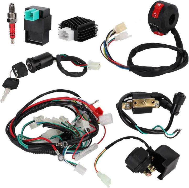 Kabelbaum Magnetspulengleichrichter CDI-Kit Passend für 50cc 70cc 110cc 125cc ATV Quad Bike quad 125