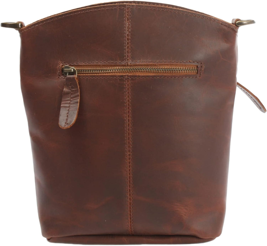 LECONI kleine Umhängetasche Damen Schultertasche Handtasche Freizeittasche Damentasche Ledertasche v