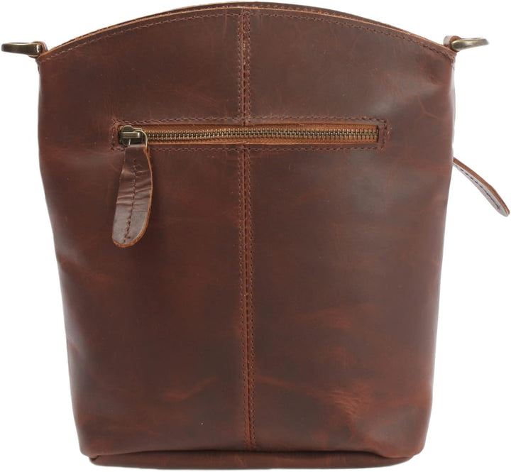 LECONI kleine Umhängetasche Damen Schultertasche Handtasche Freizeittasche Damentasche Ledertasche v