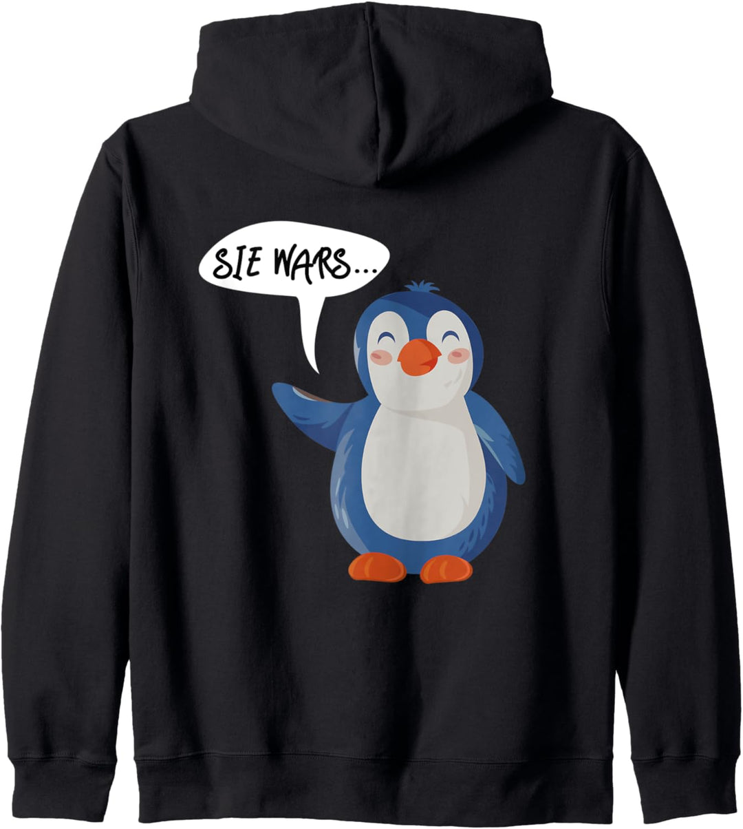 "Sie wars" Lustiges Partnerlook Kostüm Pärchen Set Pinguin Kapuzenjacke