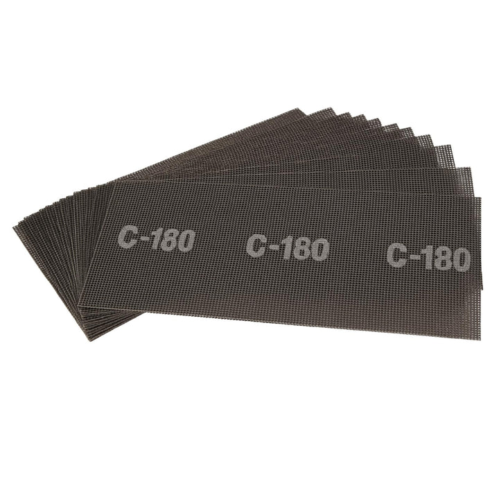 DEWEPRO Schleifgitter 50 Stück Körnung 180-280 x 115 mm - Schleifgitter zum Einspannen für staubarme