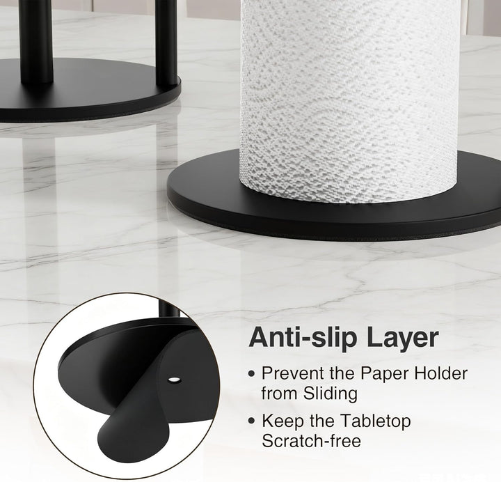 Schwarz KüChenrollenhalter Arbeitsplatte Papierrollenhalter Stehend KüChenrollen Halter, Premium-Ede