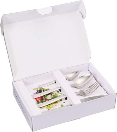 Fiskars Besteck-Set, 16-teilig, Qualitätsstahl, Silber/Matt, Functional Form, 1002958, Besteck-Set,
