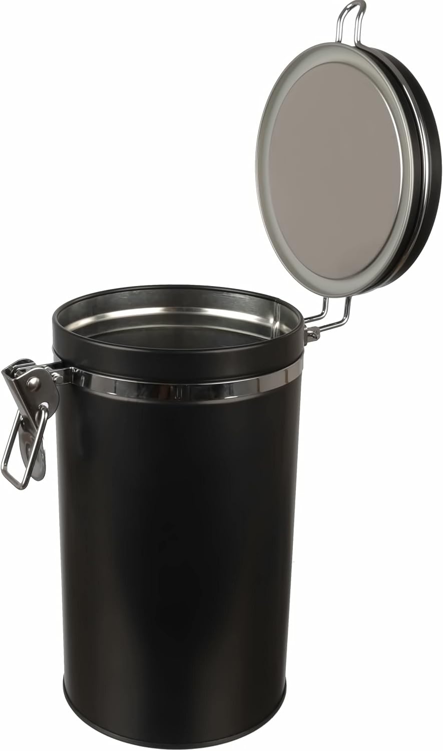 2x Vorratsdose/Kaffeedose mit Silikondichtung und Bügelverschluss, luftdicht aus Metall für je 500g