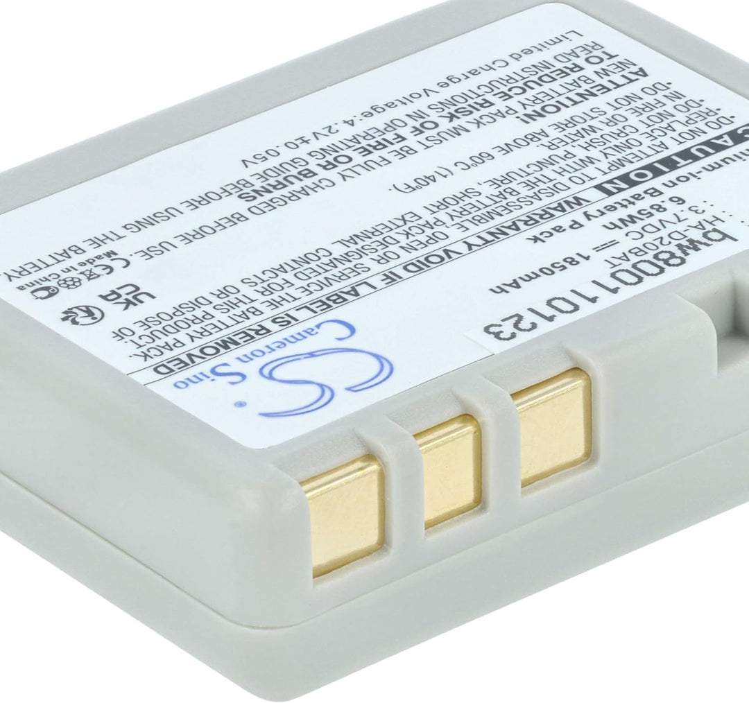vhbw Akku Ersatz für Casio HA-020LBAT | CA60L4-G, HA-D20BAT-A, CA60L1-G, HA-D20BAT für Barcodescanne