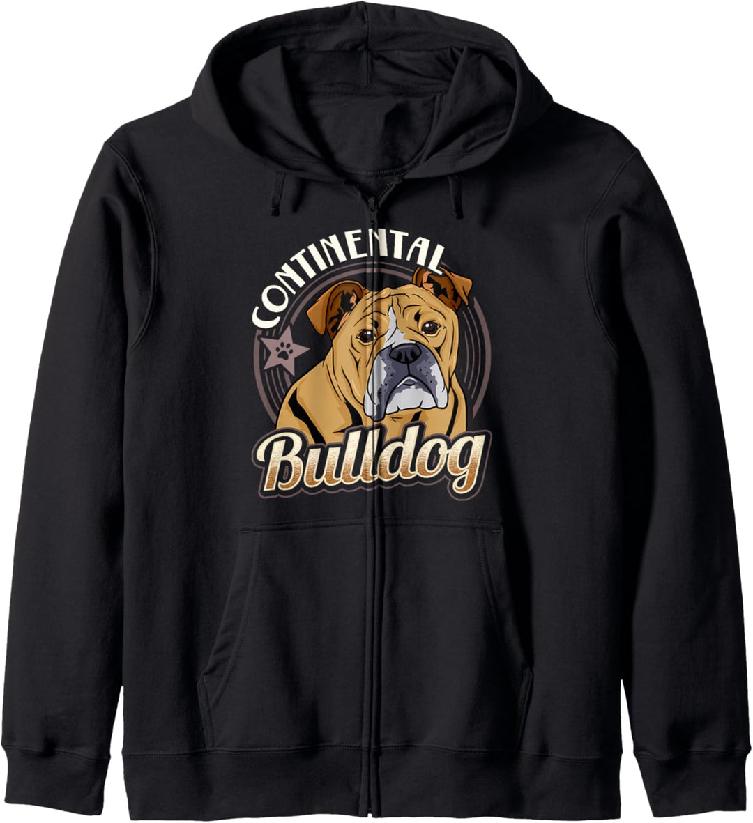 Continental Bulldog Conti Bulldogge Geschenk Kapuzenjacke