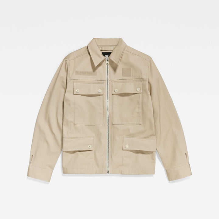 G-STAR Herren 4 Pocket Zip Jacket L Beige (Dk Brick D22941-c900-1214), L Beige (Dk Brick D22941-c900