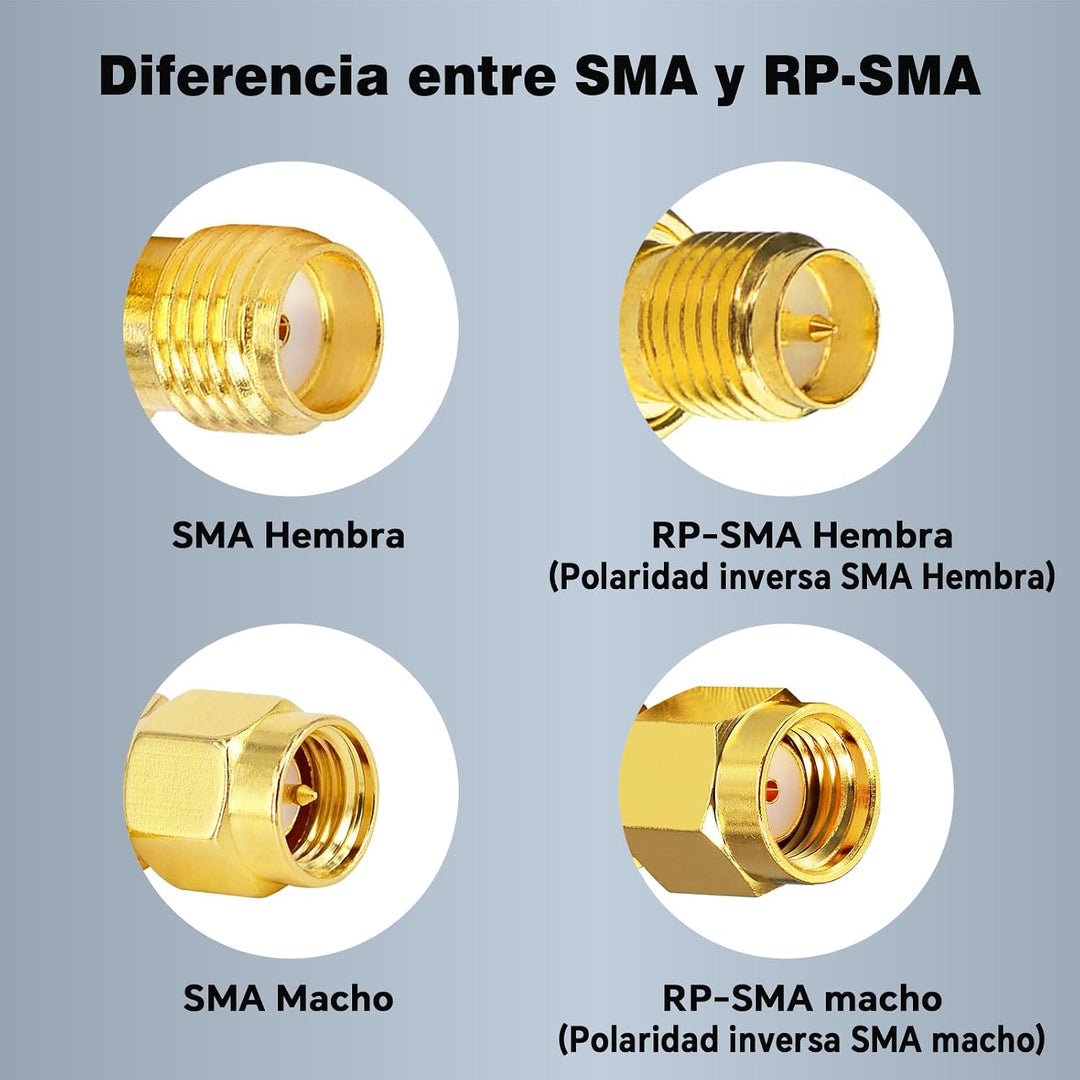 BOOBRIE RP-SMA Kabel 10M RG58/U RP-SMA Stecker auf RP-SMA Buchse Antennenkabel RP-SMA Stecker Buchse