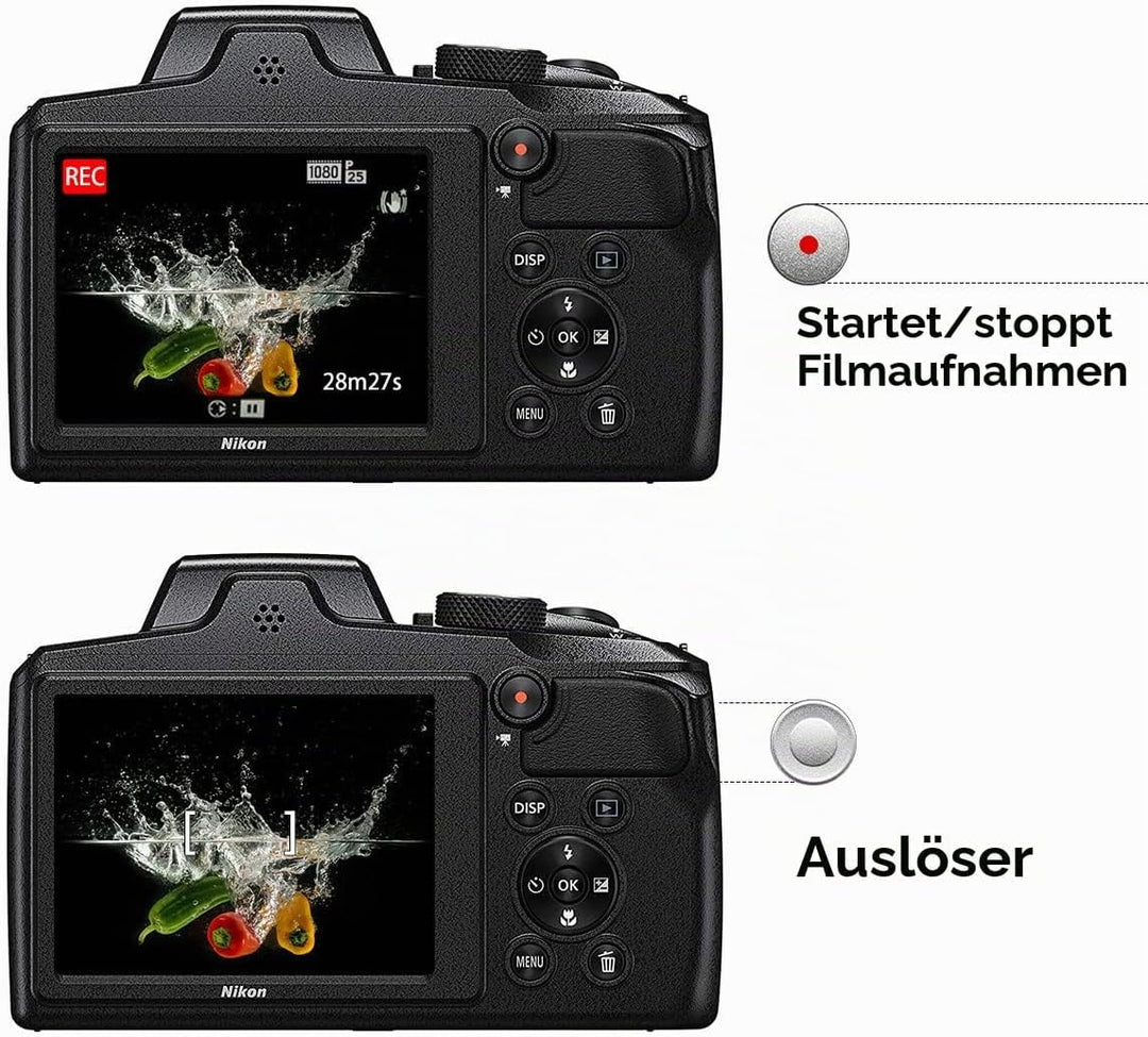 AODELAN Funkfernauslöser Kabellose Fernauslöser für Nikon Zfc P1000 B600 A1000 P950 Z50; ersetzt Nik