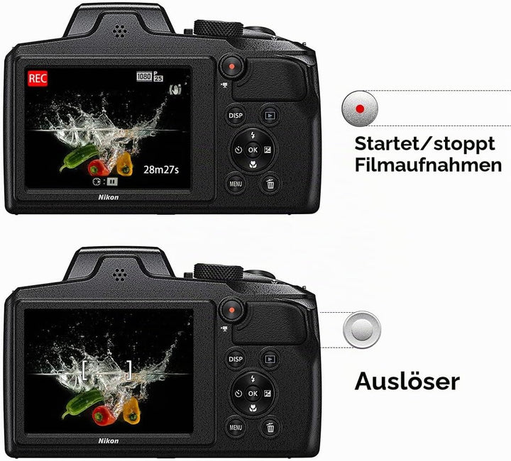 AODELAN Funkfernauslöser Kabellose Fernauslöser für Nikon Zfc P1000 B600 A1000 P950 Z50; ersetzt Nik