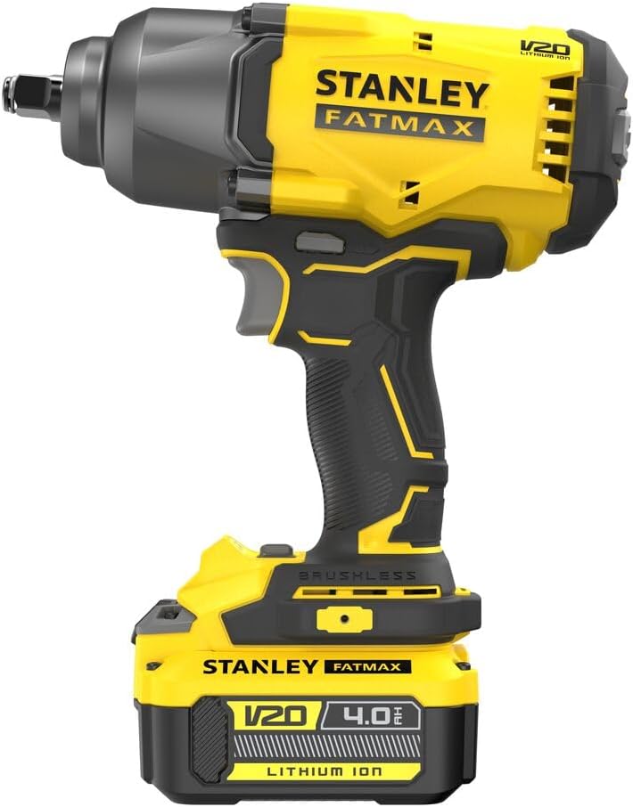 Stanley SFMCF940M1 FATMAX® V20 Accu Slagmoersleutel 1/2" 949Nm Brushless 18V 4.0Ah in Transporttas