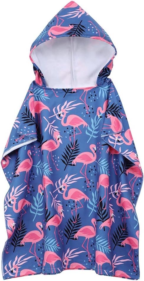 KAKU NANU Badetuch für Kinder, Strandtuch, Kinder, niedliches Motiv, Umhang, Poncho, für Kinder, Mäd