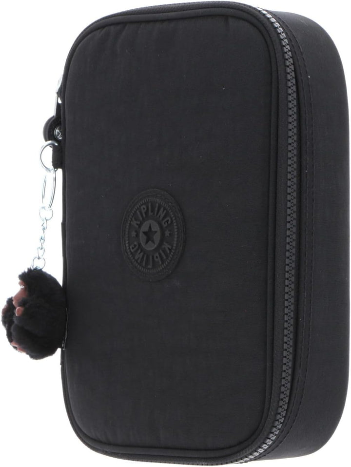 Kipling 100 PENS, Grosses Federmäppchen für bis zu 100 Stifte, 21 cm, 1.5 L, True Black, True Black
