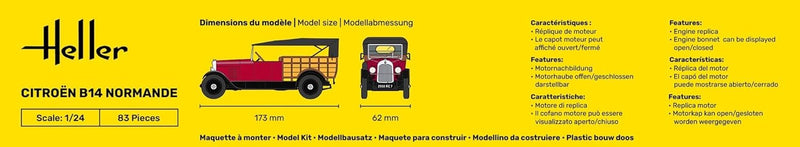 Heller 80729 Modellbausatz Citroen B14 Normande