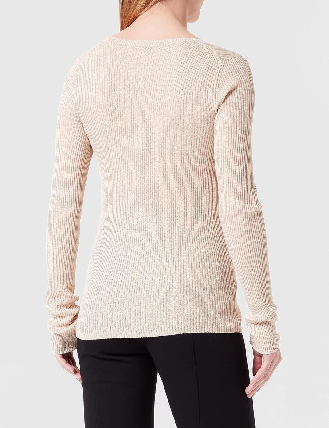 HUGO Damen Sunessy Knitted_Sweater, Light Beige271