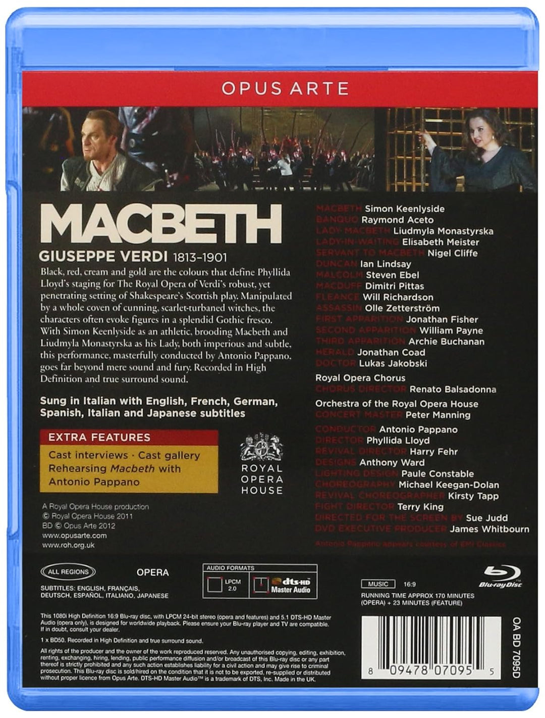 Verdi: Shakespeare-Opern (MacBeth, Otello, Falstaff), Blu-ray