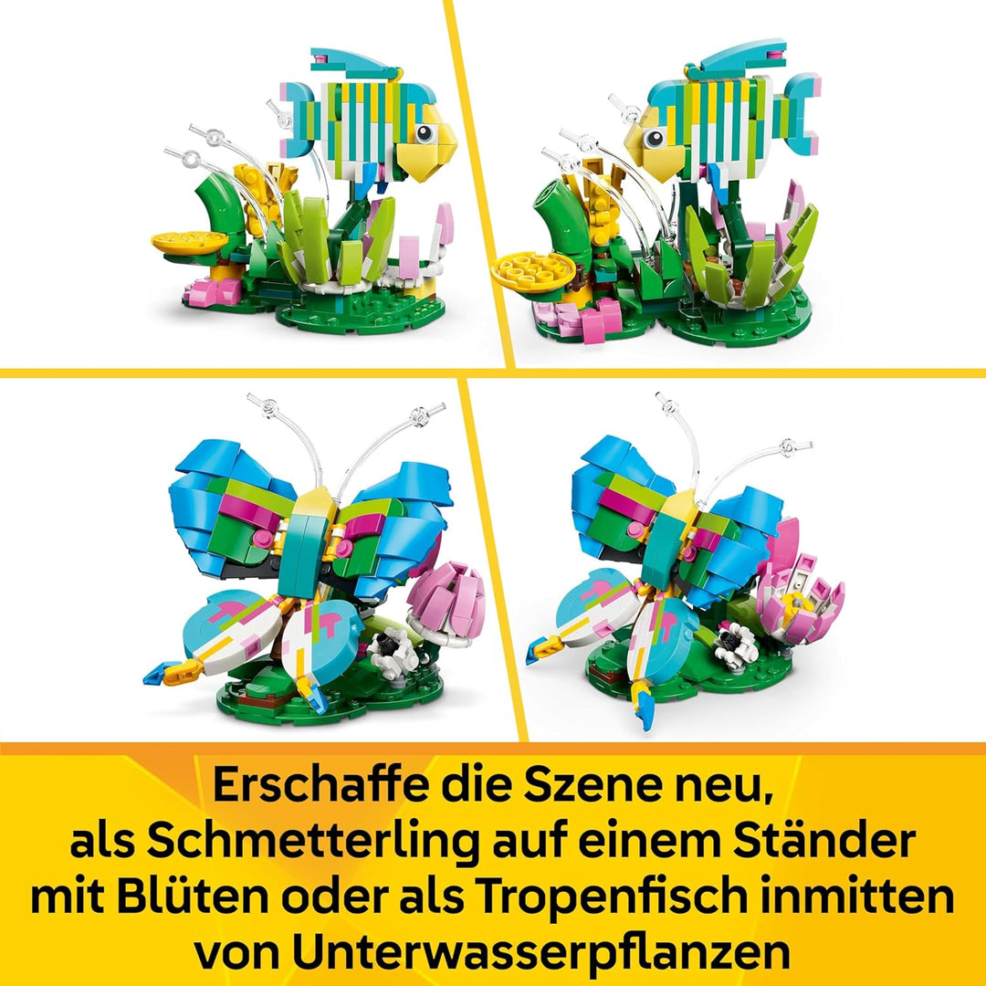 LEGO Creator 3-in-1-Set Wilde Tiere: Bunter Kolibri - Tier Modellbau & Konstruktionsspielzeug - Baus