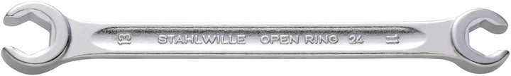 Stahlwille 24 8 X 10 Doppelringschlüssel "24" 8x10mm offen, Silber 8 x 10 mm Silber, 8 x 10 mm Silbe