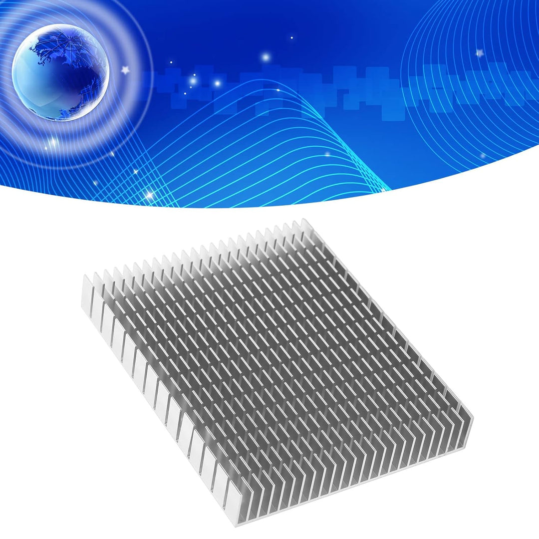 Eujgoov Aluminium Kühlkörper, PC Kühlrippen Heatsink 150x120x20mm Kühlung Kühlerkühlung für CPU Leis