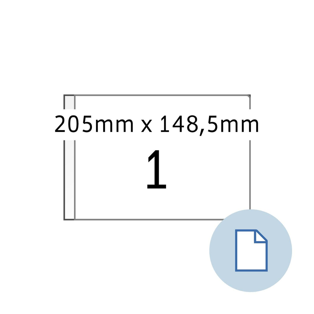 Herma 8493 Universal-Etiketten DATAPRINT, 205 x 148,5 mm, weiá