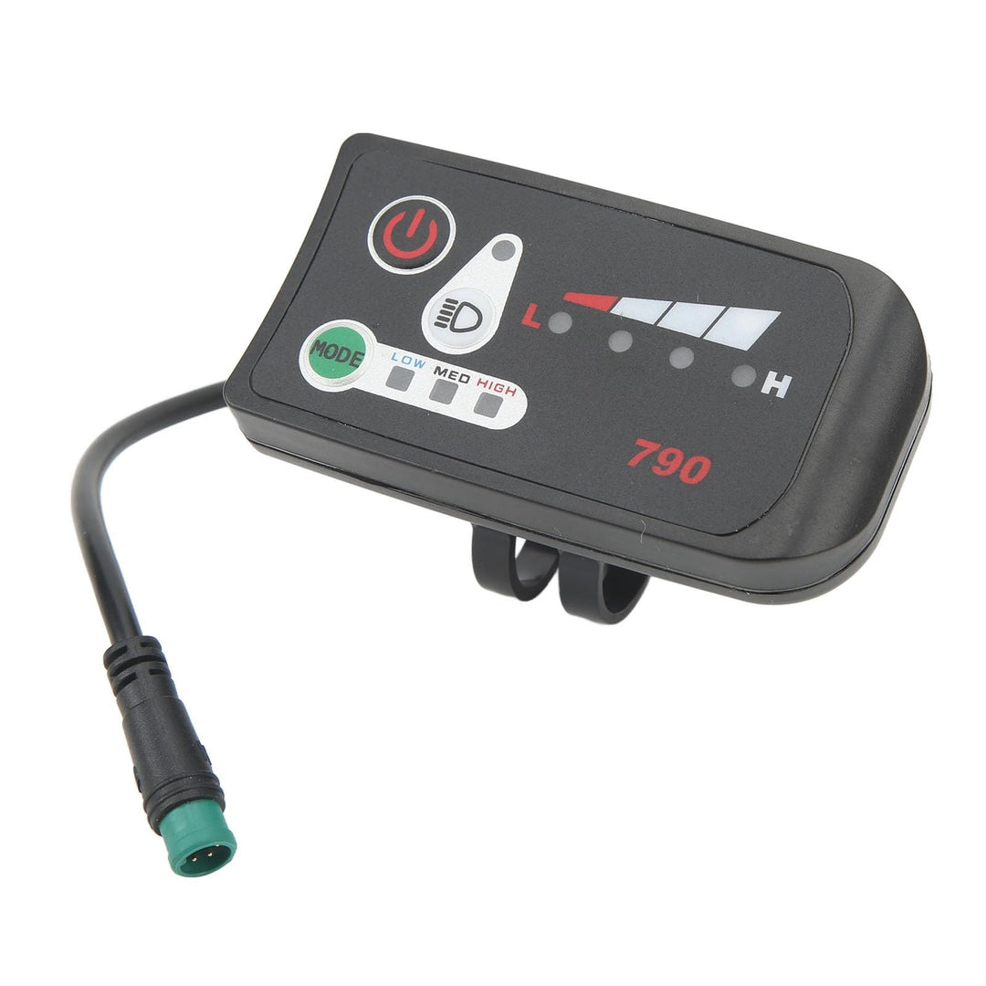 BuyWeek Elektrofahrrad LED Display, E-Bike LED Anzeigetafel wasserdichte 5P Stecker Elektrofahrrad L