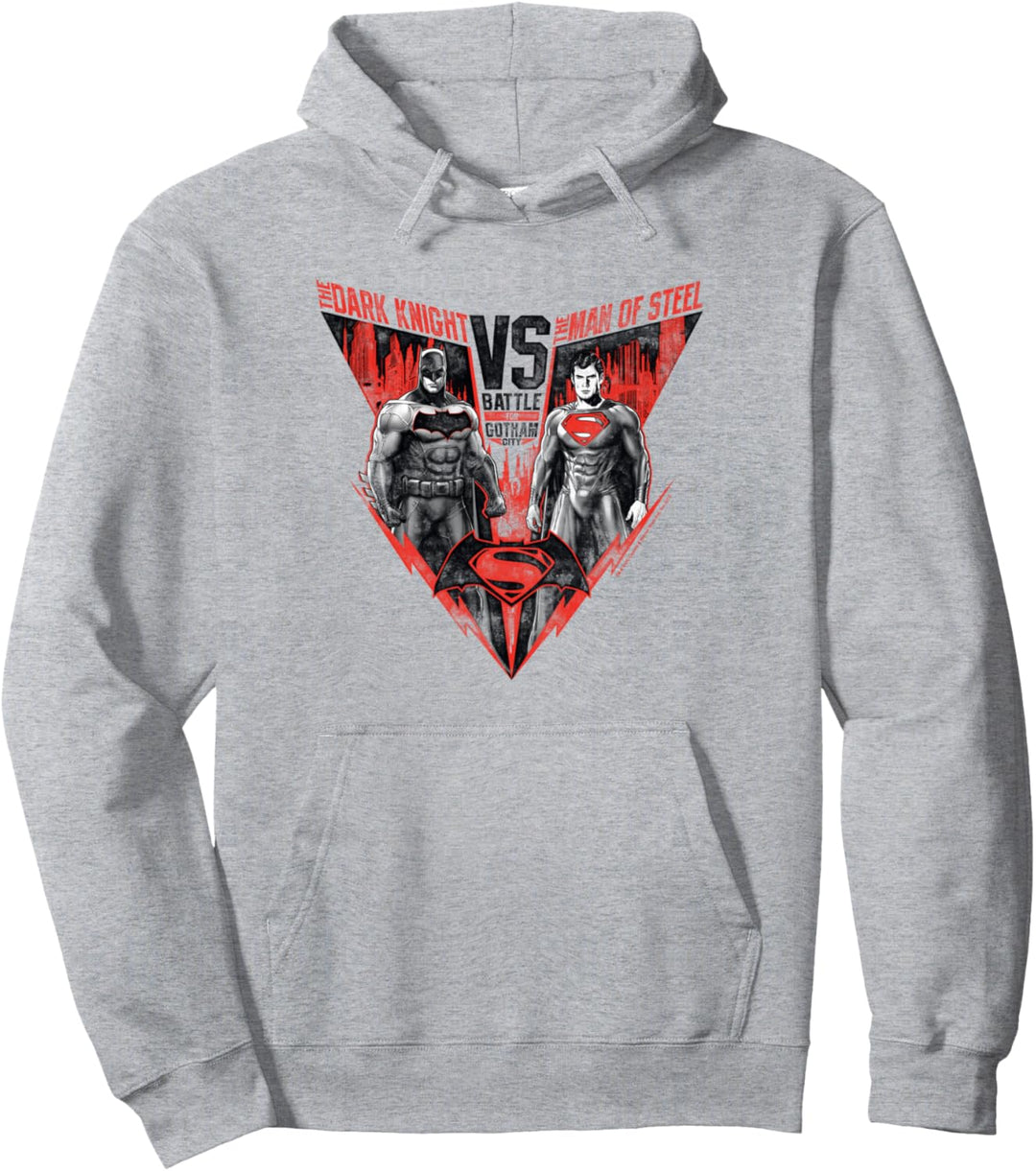 Batman v Superman Batlle for Gotham Pullover Hoodie