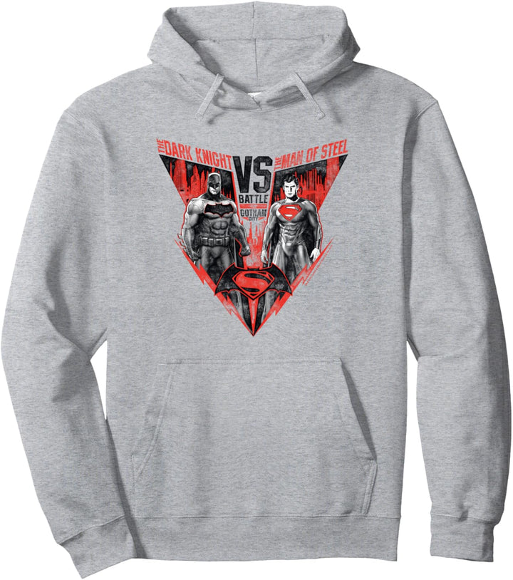 Batman v Superman Batlle for Gotham Pullover Hoodie