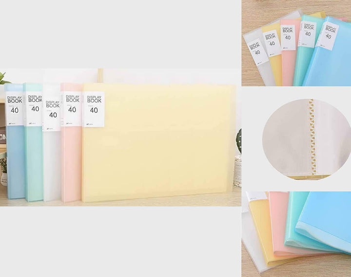 TUKA-i-AKUT [5x] Sichtbuch PP A3 Quer insgesamt 200 Klarsichthüllen für 400 Blatt (je Buch 40 Klarsi