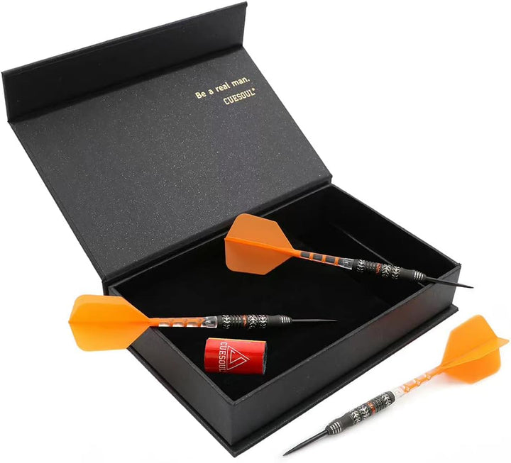 CUESOUL Motorcycle Steel Tip 90% Tungsten Dart Set mit Öllackierung und vereinheitlichendem ROST T19