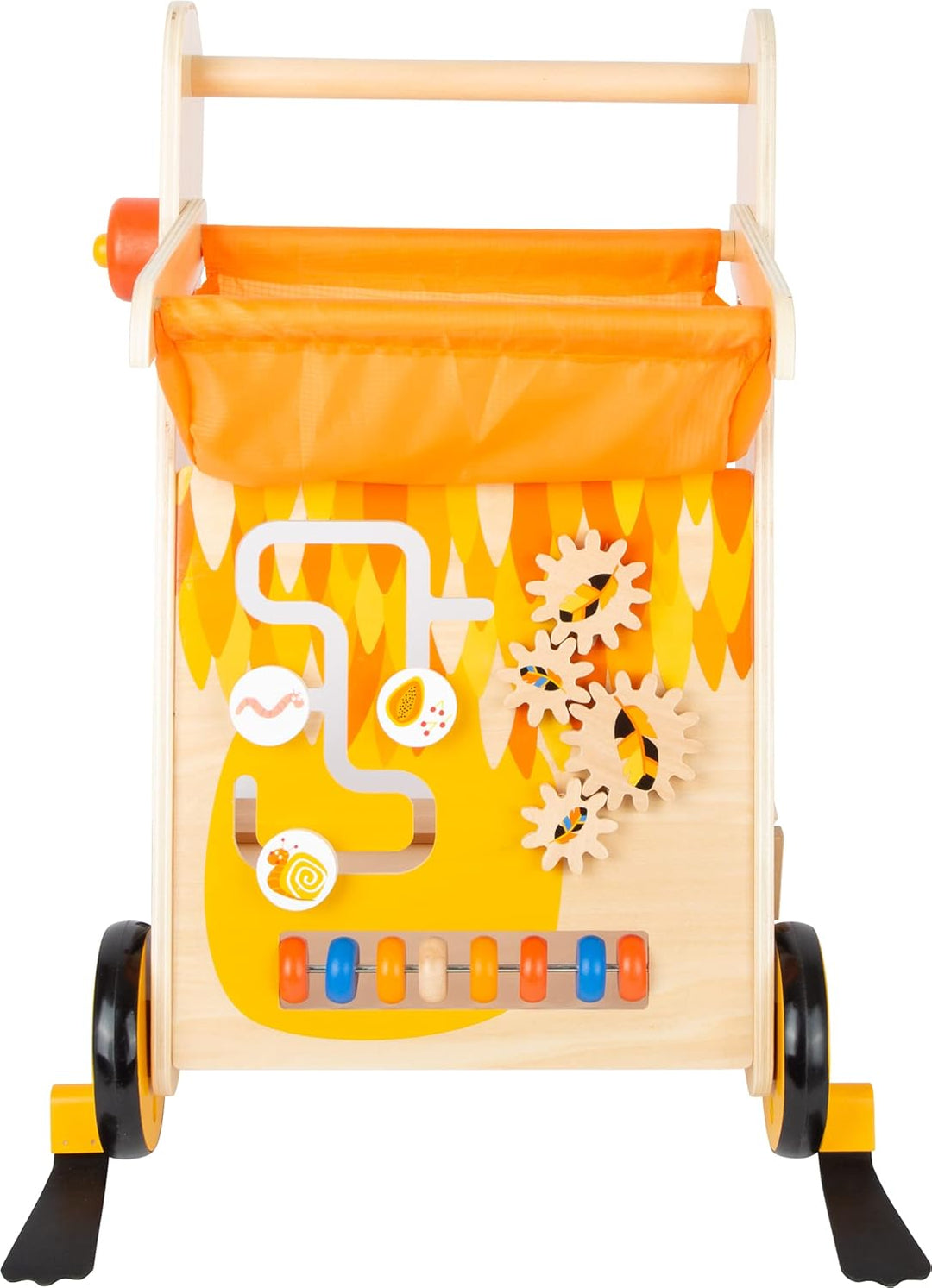 small foot Lauflernwagen Tukan aus Holz mit Bremssystem und vielseitigen Spielmöglichkeiten, für Kin