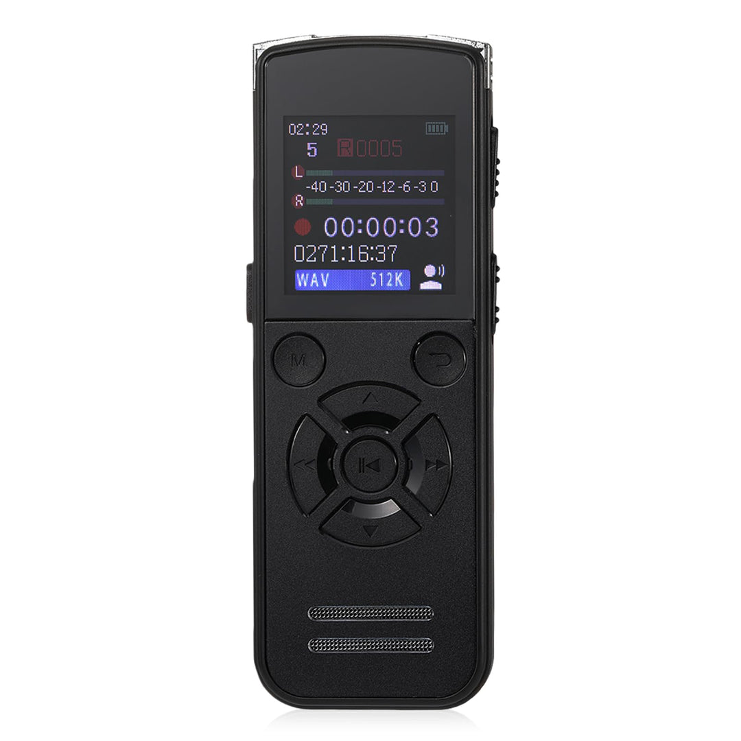 Diktiergerät 64GB Digital Voice Recorder, Tragbares Aufnahmegerät mit USB-C, One-Touch Aufnahme, Pla