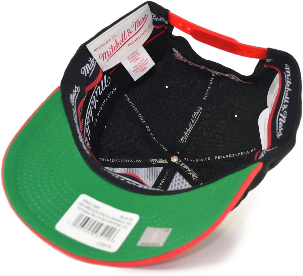 Mitchell & Ness NBA Shredder Stretch Snapback Cap Philadelphia 76ers Black/red