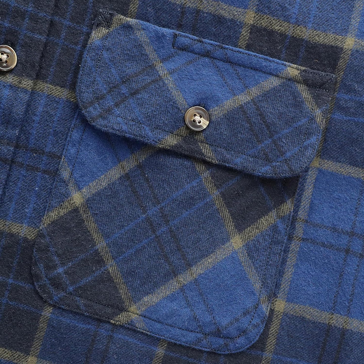 Dubinik® Flanellhemd Herren Button Down Kariert Baumwollhemd Freizeithemd Hemd Herren Langarm mit Zw
