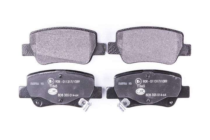 HELLA PAGID 8DB 355 014-641 Bremsbelagsatz - T1865 - Dicke/Stärke: 16.5mm - Bremssystem: Bosch - mit