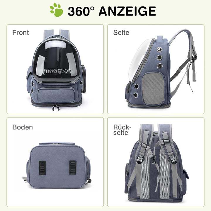 ALLSOPETS Katzenrucksack Träger Innovativer Reisender Bubble Rucksack Tragbar Haustierträger für Kat
