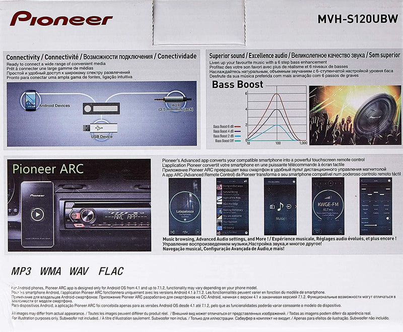 PIONEER MVH-S120UBW Automagnetola