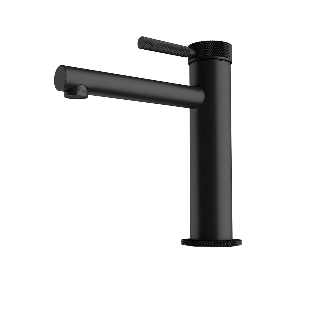 Mai &amp; Mai Wasserhahn Bad Waschtischarmatur Schwarz matt 18,1 cm hoch | Einhebelmischer Badarmatur, W