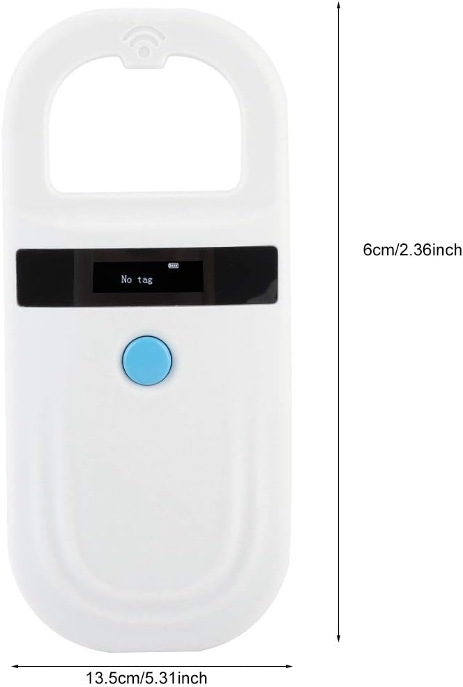 Haustier ID Chip Lesegerät, Hund Microchip Scanner Pet Reader USB Wiederaufladbarer Chipleser Katzen