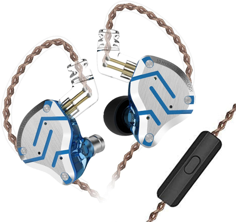 Yinyoo KZ ZS10 Pro HiFi Earbuds IEM Headphones 4BA 1DD Hybrid Drivers, Wired Ear Monitors KZ Audio H