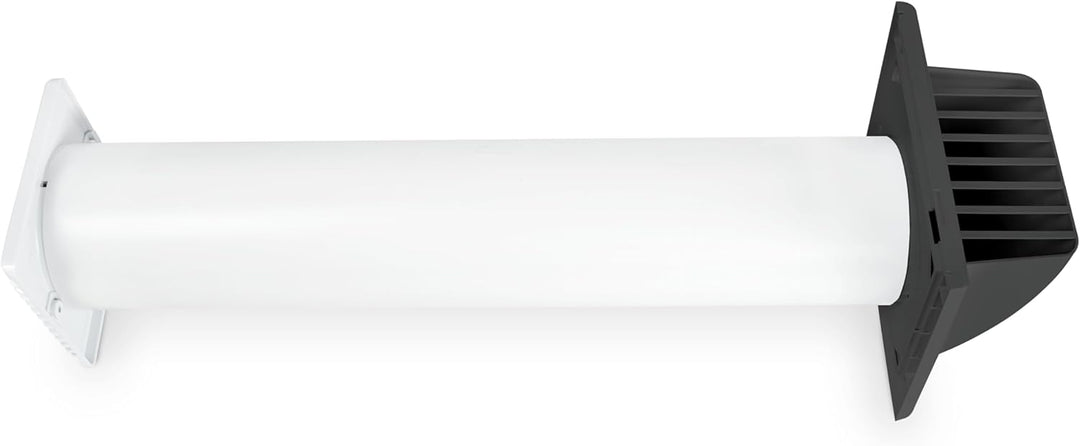 SYSTERM Abluftset Ø 100 mm mit Ventilator, Lüftungsanlage und Aussenlüftung Wetterschutzgitter. Klei