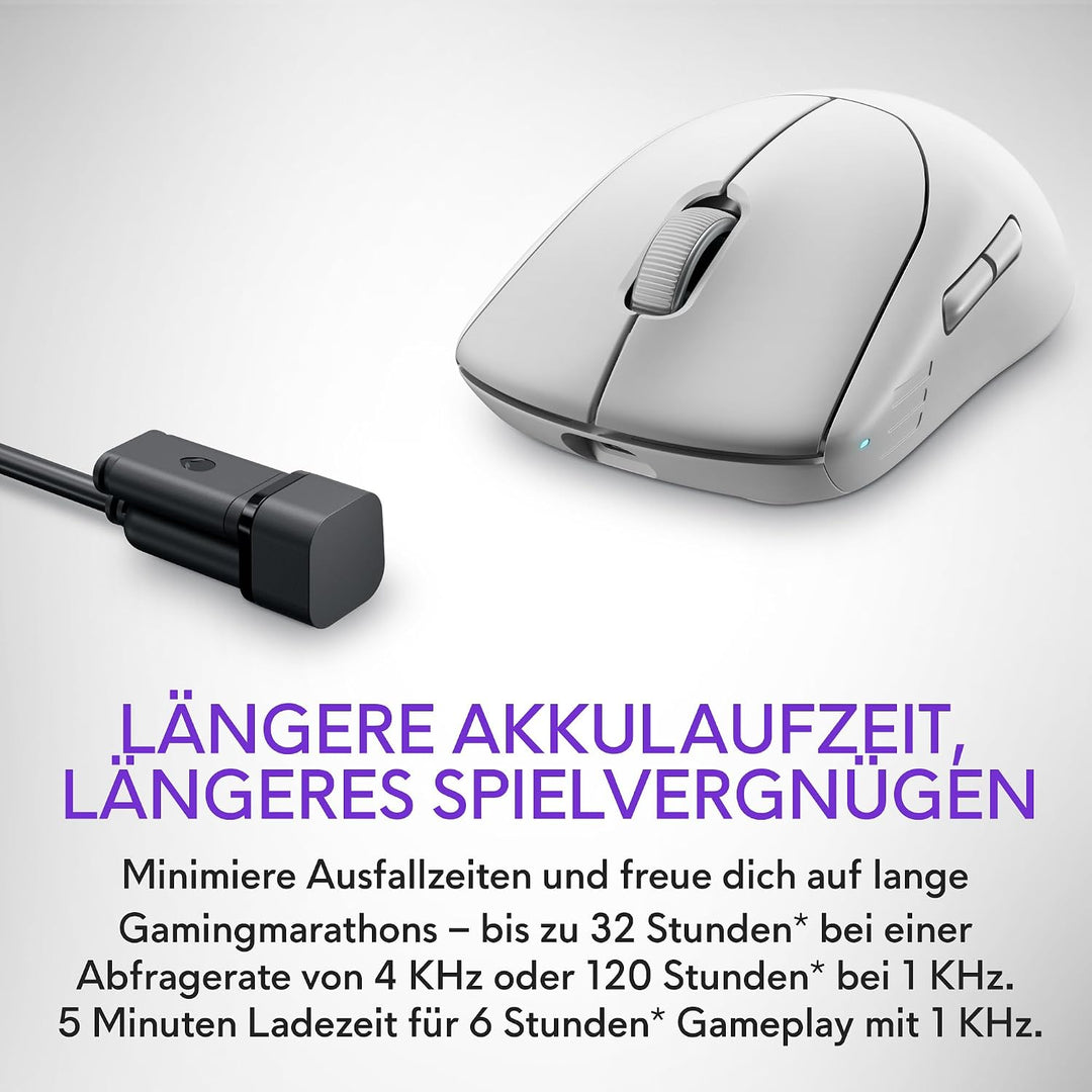 Alienware Pro Wireless-Gamingmaus - Lunar Light PRO (Lunar Light), PRO (Lunar Light)