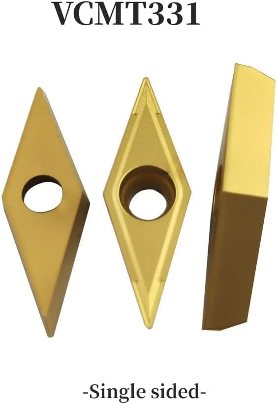 1 x 16 mm SVJCR1616H16 Indexierbarer Hartmetalldrehwerkzeugeinsatz-Halter mit 11 Stück VCMT331/ VCMT