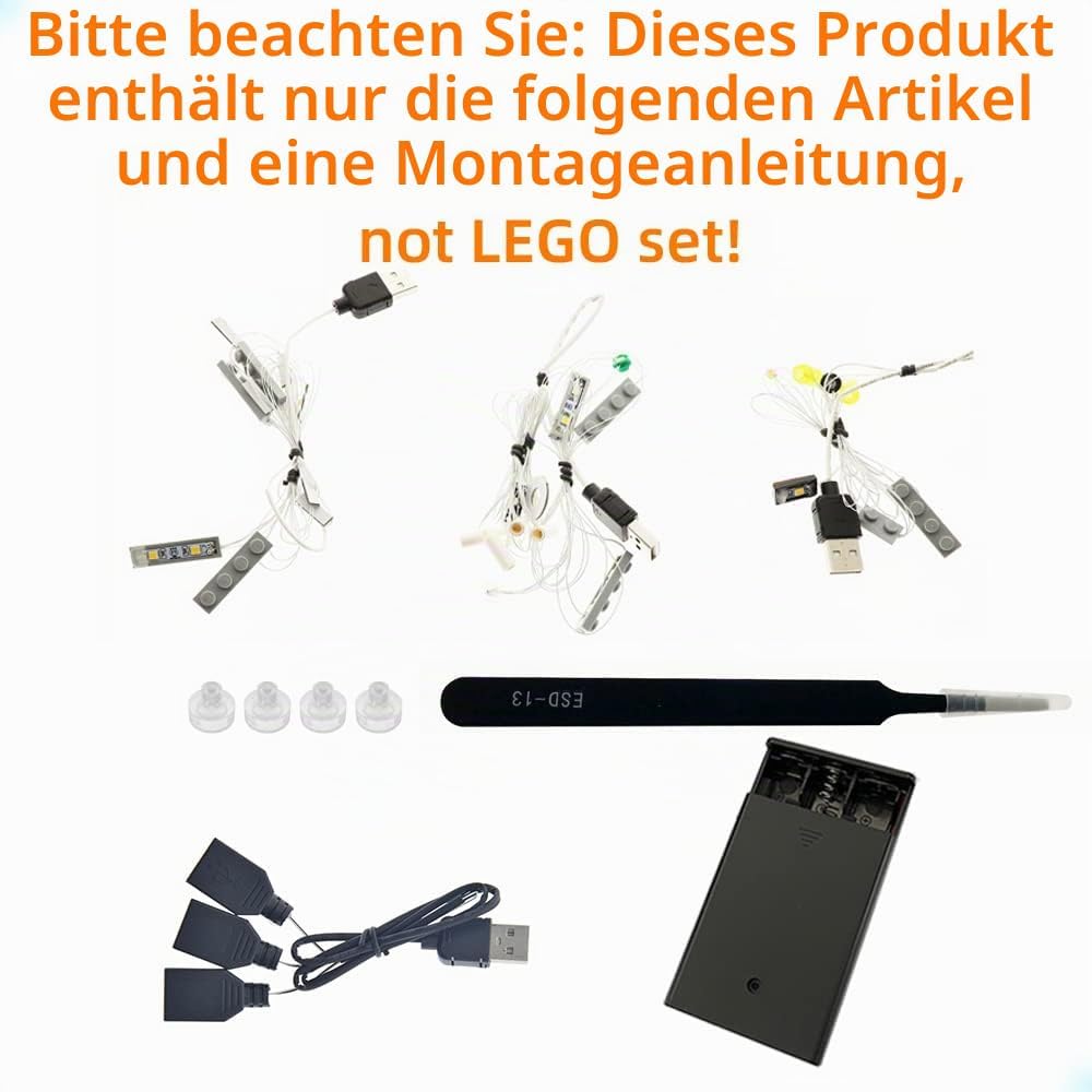 GEAMENT LED Licht-Set Kompatibel mit LEGO DER Herr DER Ringe: BRUCHTAL (Rivendell) - Beleuchtungsset